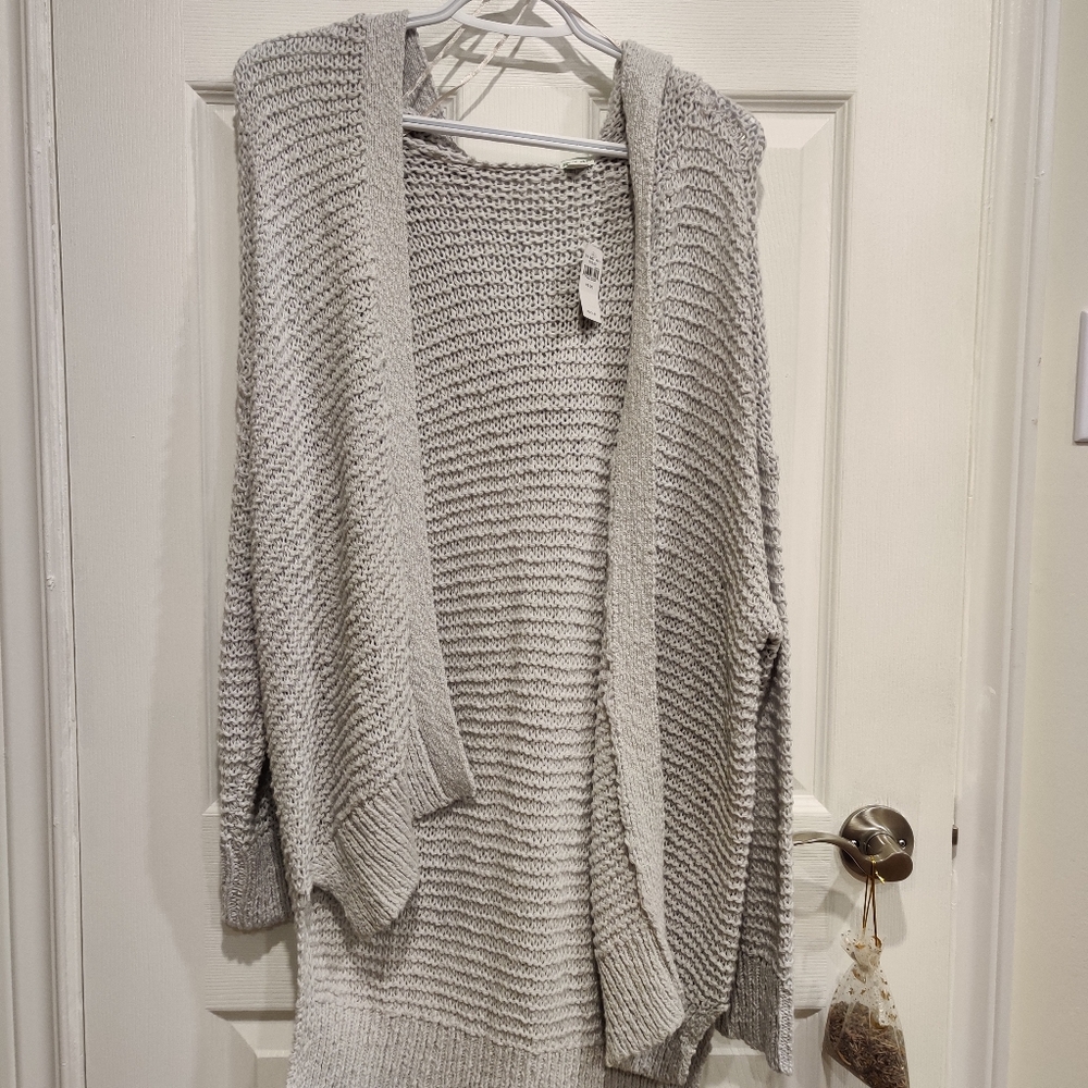 NWT American Eagle Hooded Knit Cardigan, Size XXS